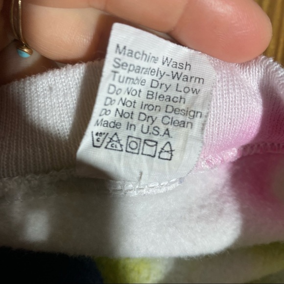 VINTAGE 80s Tie-Dye Munro Crewneck Pullover Sweatshirt Adult XL USA Velva Sheen - Picture 7 of 8